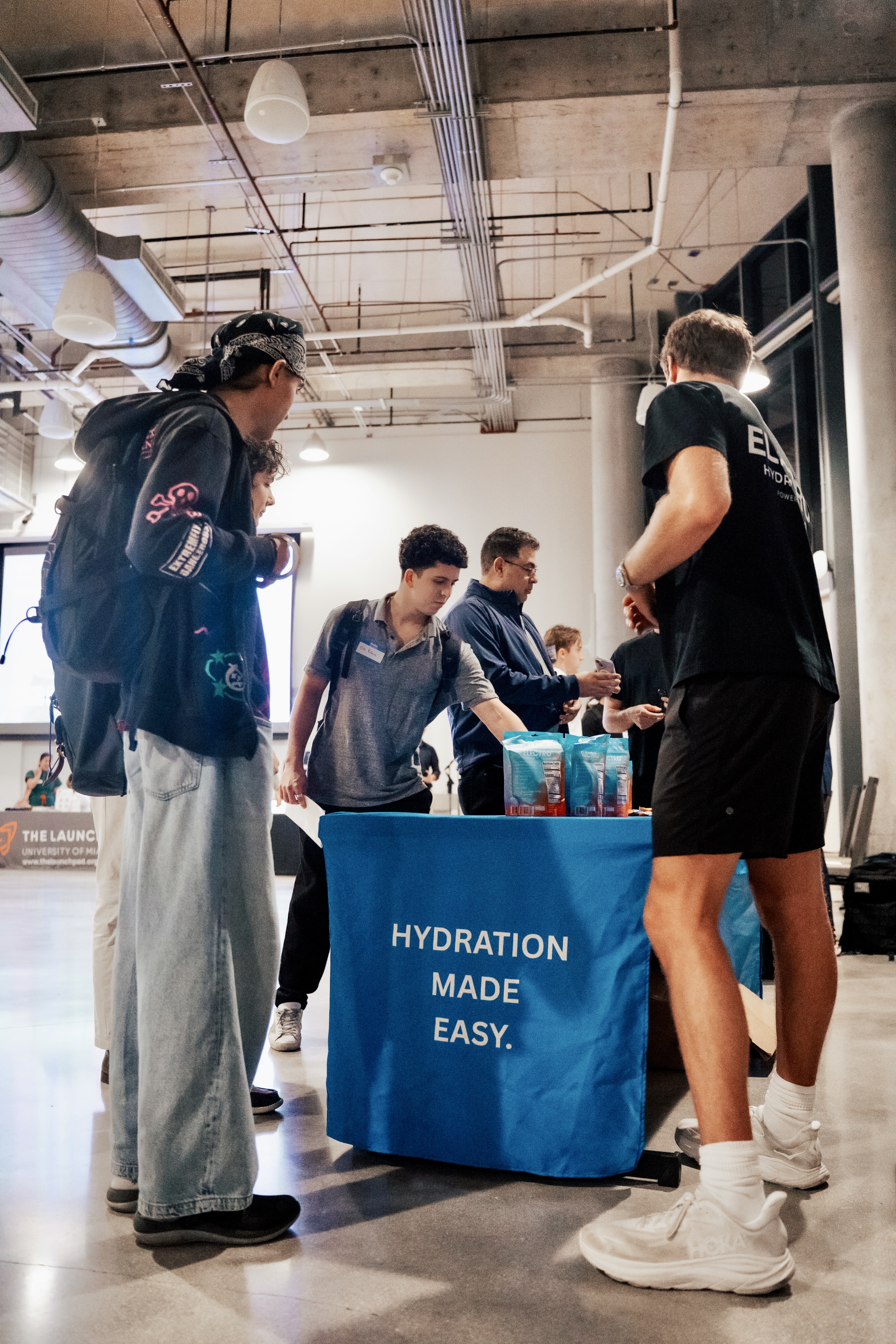 Electro team at Hydration Made Easy booth